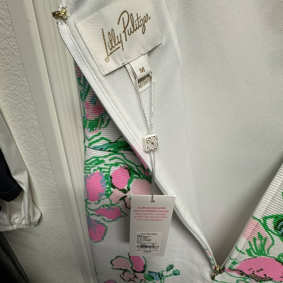 Lilly Pulitzer Del Rey shift stretch dress size 8 orchids on the avenue - Picture 6 of 8